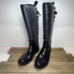 Coach Tristee waterproof rain boots