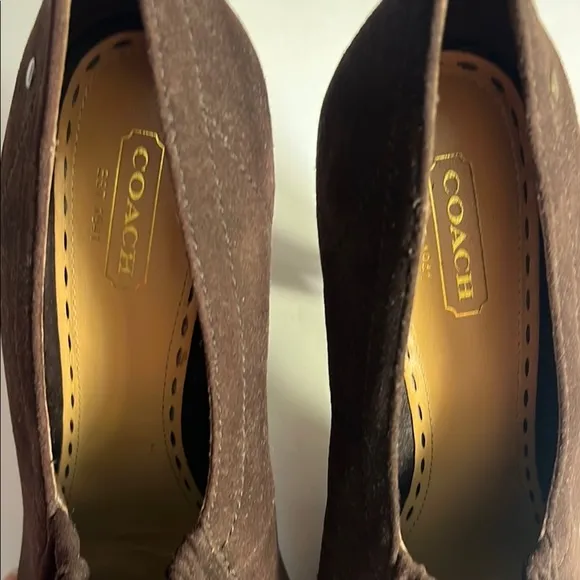 Coach Women's Brown Suede Pumps