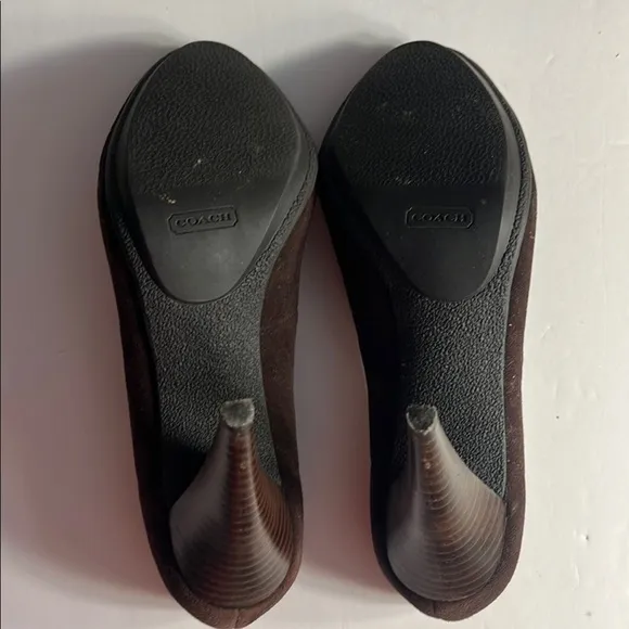 Coach Women's Brown Suede Pumps