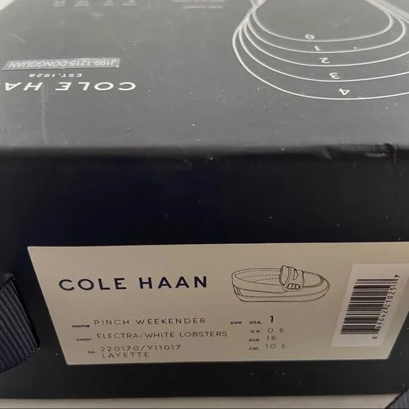 Cole Haan Baby Shoes Lobster Pinch Weekender Baby Loafers NIB Box Damage Pink