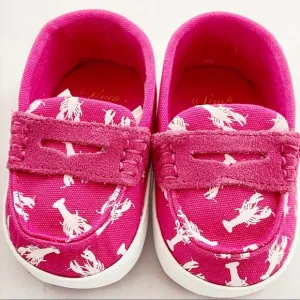 Cole Haan Baby Shoes Lobster Pinch Weekender Baby Loafers NIB Box Damage Pink