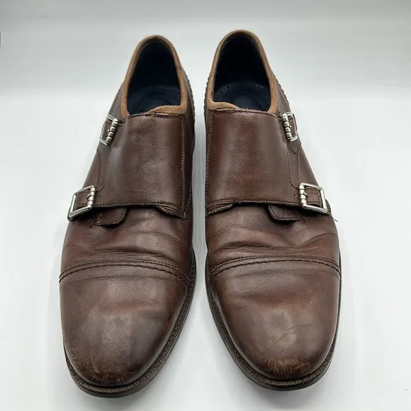 Cole Haan Brown Double Monk Strap Men's Shoes Size 9 1/2
