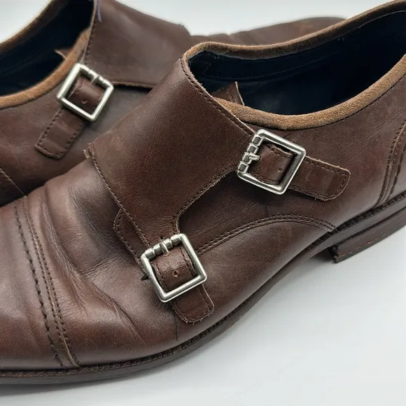 Cole Haan Brown Double Monk Strap Men's Shoes Size 9 1/2