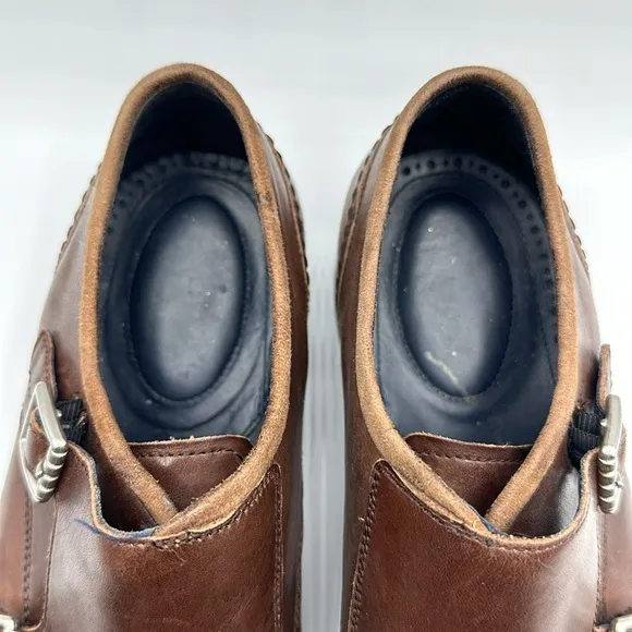 Cole Haan Brown Double Monk Strap Men's Shoes Size 9 1/2
