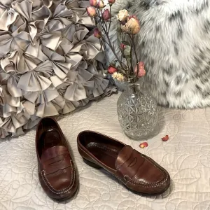 Cole Haan Brown Leather Penny Loafers Sz 7.5 M