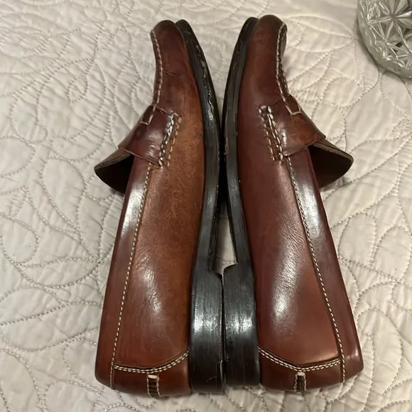 Cole Haan Brown Leather Penny Loafers Sz 7.5 M