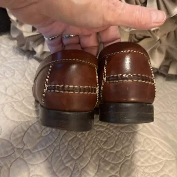 Cole Haan Brown Leather Penny Loafers Sz 7.5 M