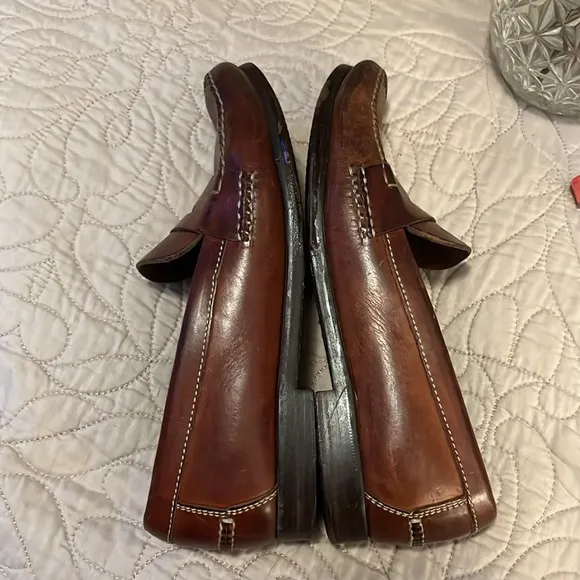 Cole Haan Brown Leather Penny Loafers Sz 7.5 M
