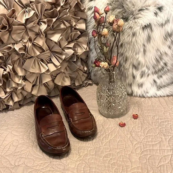 Cole Haan Brown Leather Penny Loafers Sz 7.5 M
