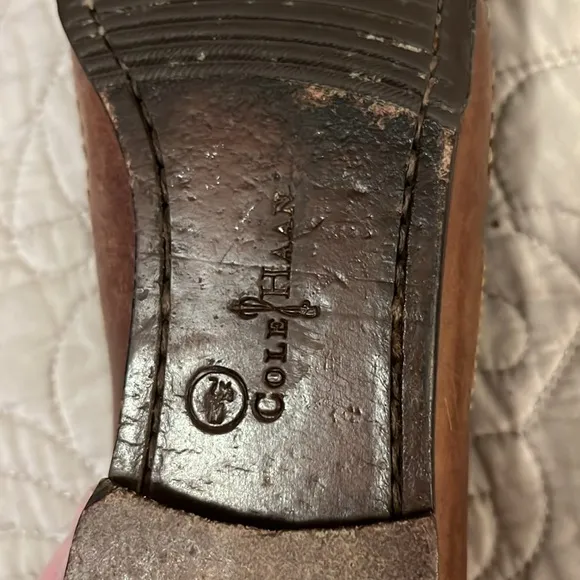 Cole Haan Brown Leather Penny Loafers Sz 7.5 M