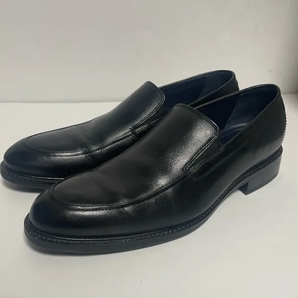 Cole Haan Classic Buckland Venetian Black Leather Loafers Mens 9.5
