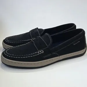 Cole Haan Claude Black Suede Penny Loafer Casual Preppy Boating Mens Size 9.5
