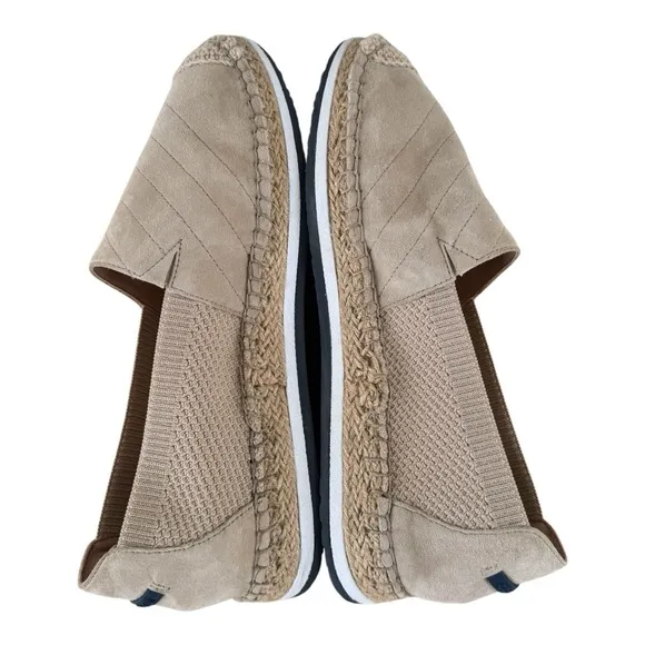 Cole Haan Cloudfeel Tan Espadrille Slip On Loafers Shoes