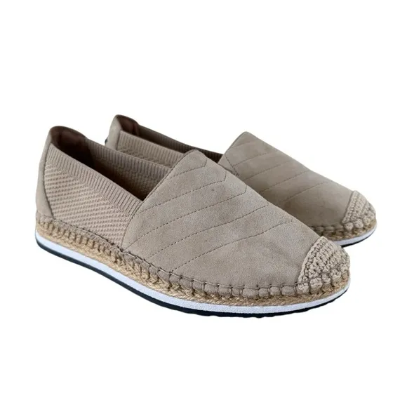 Cole Haan Cloudfeel Tan Espadrille Slip On Loafers Shoes