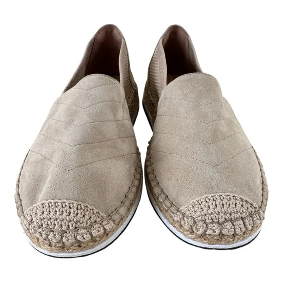 Cole Haan Cloudfeel Tan Espadrille Slip On Loafers Shoes