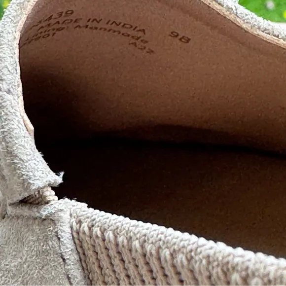 Cole Haan Cloudfeel Tan Espadrille Slip On Loafers Shoes