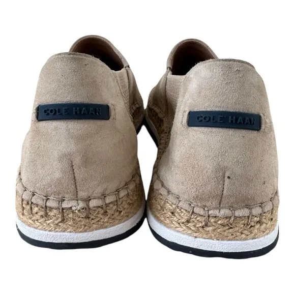 Cole Haan Cloudfeel Tan Espadrille Slip On Loafers Shoes