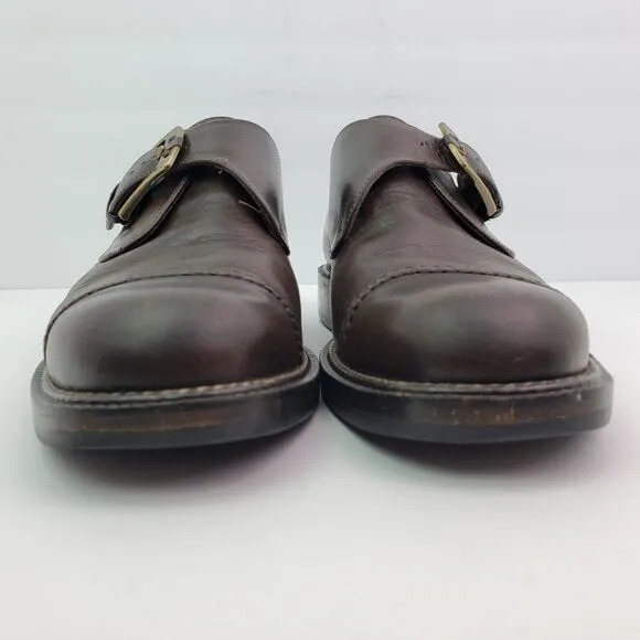 Cole Haan Country Mens Size 7 D Brown Leather Monk Strap Dress Oxford Shoes