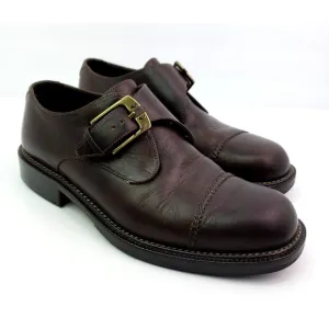 Cole Haan Country Mens Size 7 D Brown Leather Monk Strap Dress Oxford Shoes