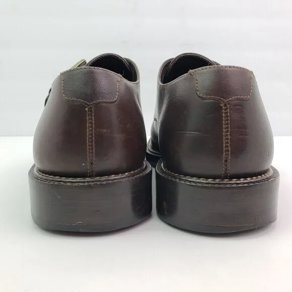 Cole Haan Country Mens Size 7 D Brown Leather Monk Strap Dress Oxford Shoes