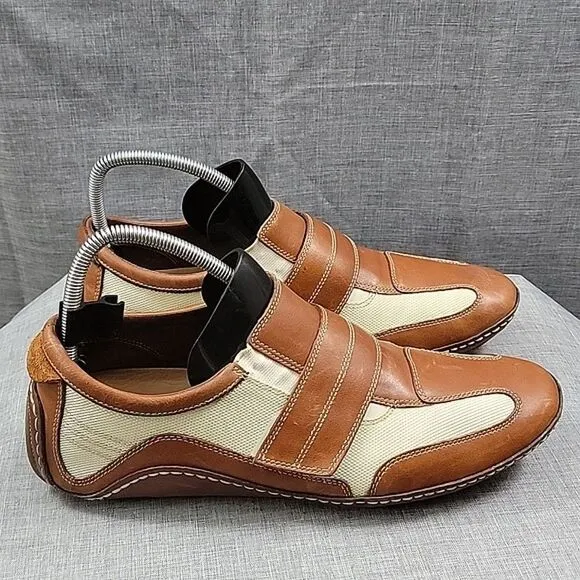 Cole Haan G Series Air Infinity Loafers Shoes Men's 11M C06339 Brown  Cream