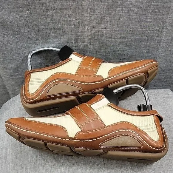 Cole Haan G Series Air Infinity Loafers Shoes Men's 11M C06339 Brown  Cream