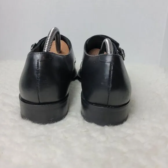 Cole Haan Grand OS Mens Shoes Size 10.5 Double Monk Strap Black Leather Oxford