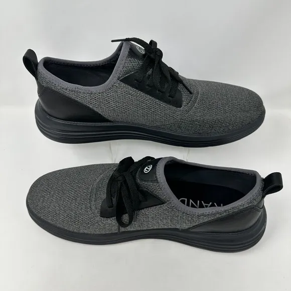Cole Haan Grand Sports Journey Knit Sneaker Shoes Men Size 13 Black Gray Comfort