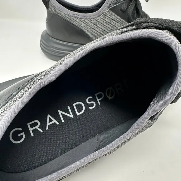 Cole Haan Grand Sports Journey Knit Sneaker Shoes Men Size 13 Black Gray Comfort