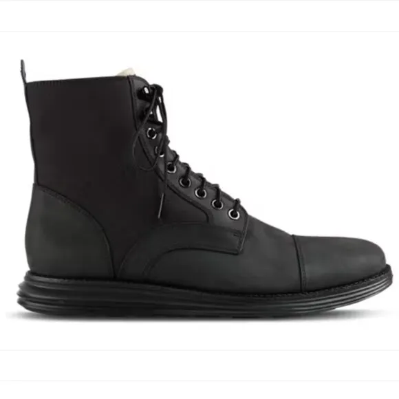 Cole Haan | Lunargrand Waterproof Lace Boots | Black | Men's Size 11.5