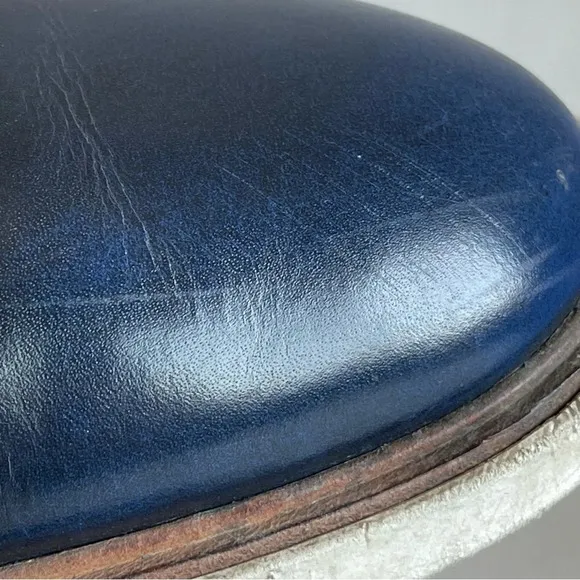 Cole Haan Mens Grand Evolution Monk Strap Oxford Deep Blue Leather Size 11