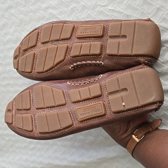 Cole Haan Men's Kelson Bit Driver Brown Loafers Driving Shoes Mocassin