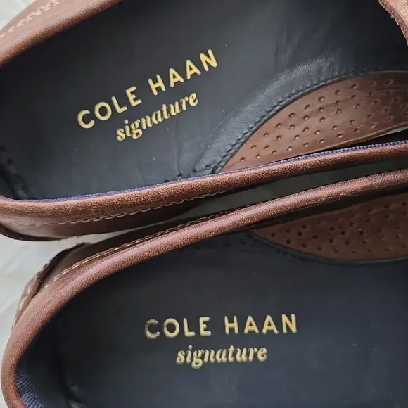 Cole Haan Men's Kelson Bit Driver Brown Loafers Driving Shoes Mocassin