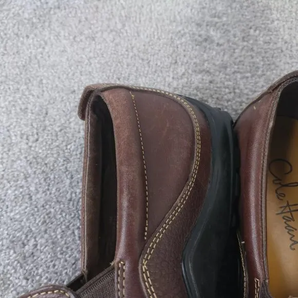 Cole Haan Mens Size 9 Shoes Tucker Venetian Driving Loafers Brown Leather C04059