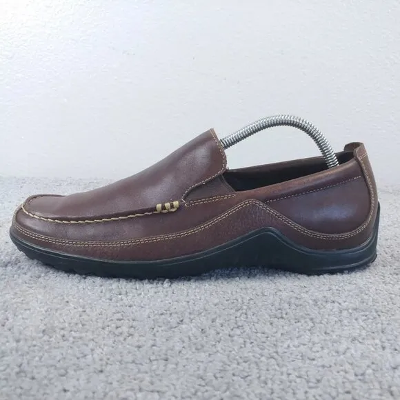 Cole Haan Mens Size 9 Shoes Tucker Venetian Driving Loafers Brown Leather C04059