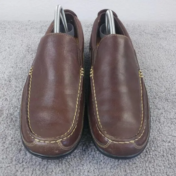 Cole Haan Mens Size 9 Shoes Tucker Venetian Driving Loafers Brown Leather C04059