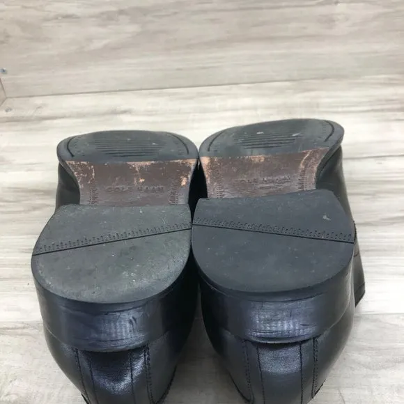 Cole Haan Monk Strap Shoes Mens 11.5 Black Leather Buckle Strap Oxfords