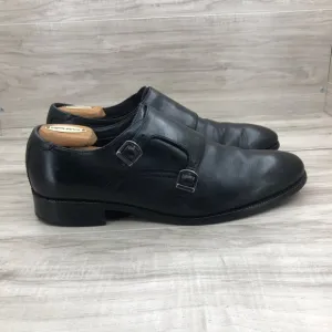 Cole Haan Monk Strap Shoes Mens 11.5 Black Leather Buckle Strap Oxfords