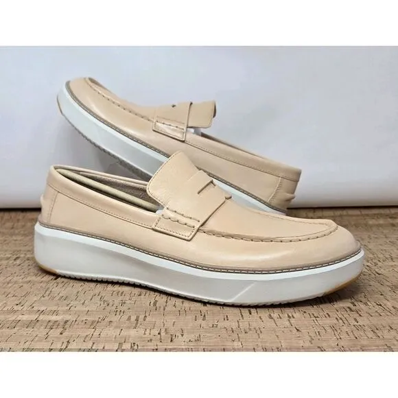 Cole Haan Shoes Men's‎ 9.5W  Grandpro Topspin Penny Loafer  Preppy Casual Beige