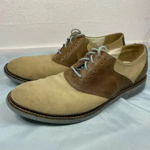 Cole Haan Shoes Mens Oxford Brown Suede Comfort Lace Up Low Top 11.5