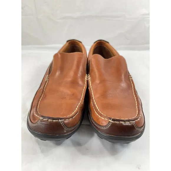 Cole Haan Tucker Venetian Leather Slip-On Loafer Tan Brown Shoes Size 9.5 M