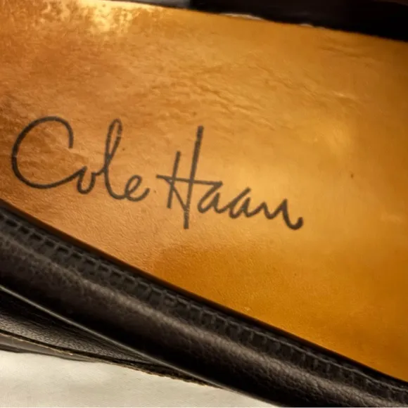 Cole Haan ‘Tucker Venetian’ Slip-On Leather Loafers Mens Shoes Black Sz 10.5M