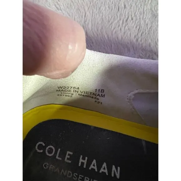 Cole Haan Women's Grandpro Topspin Sneakers White/Gold Size 11 Casual
