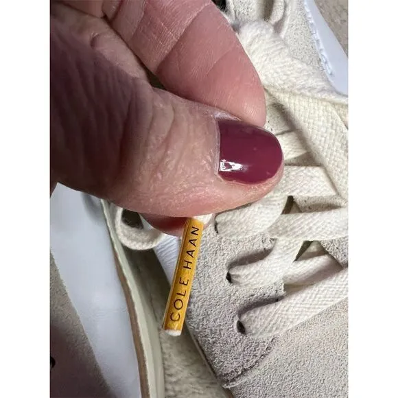 Cole Haan Women's Grandpro Topspin Sneakers White/Gold Size 11 Casual