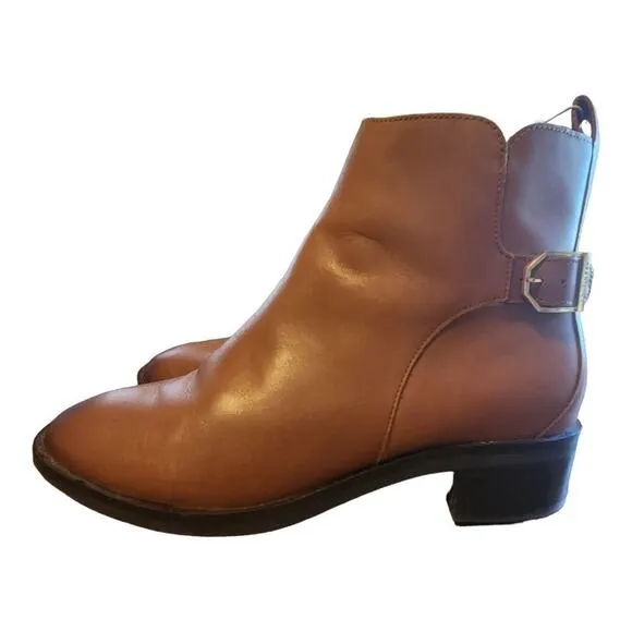 Cole Haan womens sz 8B Kimberly bootie tan waterproof leather ankle boots w23032