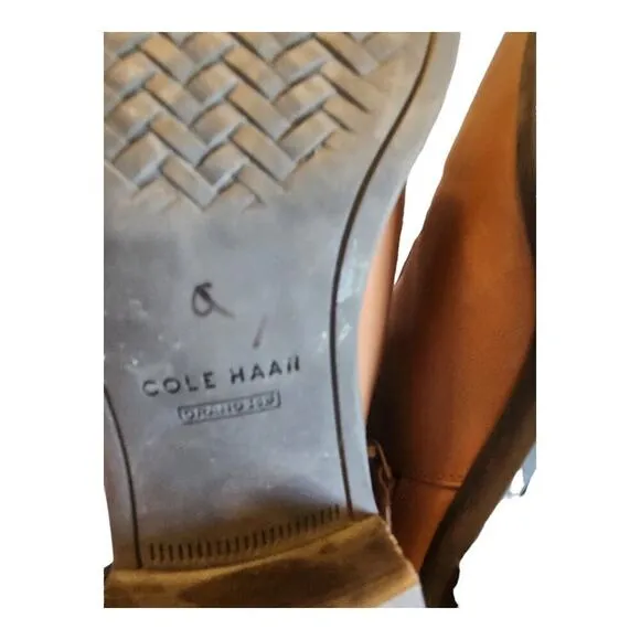 Cole Haan womens sz 8B Kimberly bootie tan waterproof leather ankle boots w23032