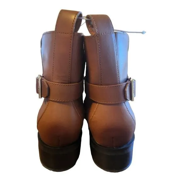 Cole Haan womens sz 8B Kimberly bootie tan waterproof leather ankle boots w23032