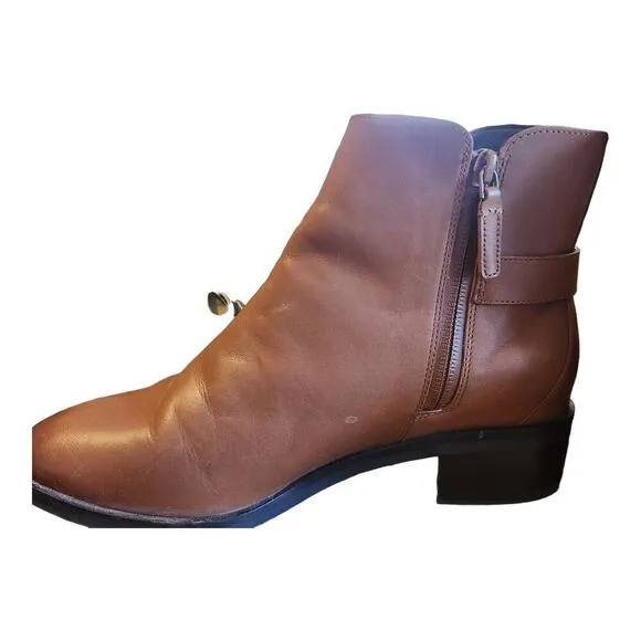 Cole Haan womens sz 8B Kimberly bootie tan waterproof leather ankle boots w23032