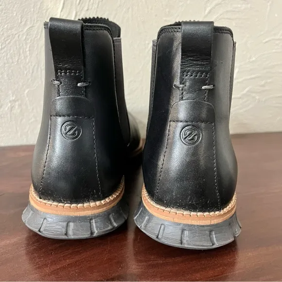 Cole Haan Zerogrand Waterproof Chelsea Boots Black Leather Mens size 10