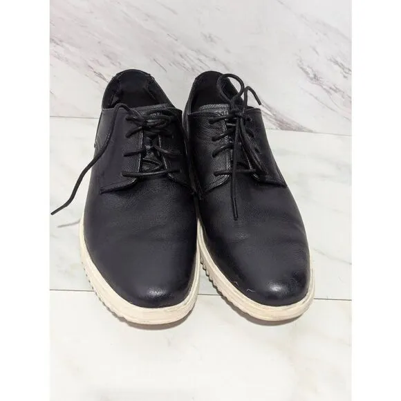 Cole Haan Men's Black Leather Upper &amp; White Comfort Sole Dress Shoe Size 11.5M